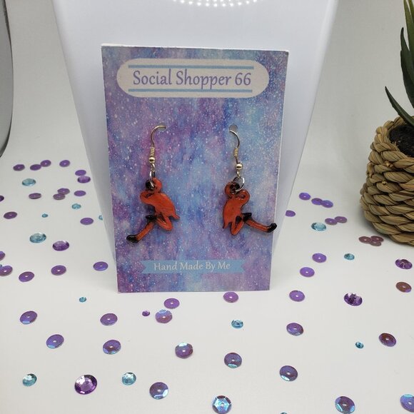 Hand Made Flingo Earrings - Picture 2 of 2